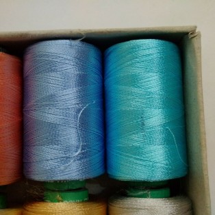 Set Lot of FLUORESCENT 150/2 Denier Viscose Rayon Thread Yarn Hand Machine Embroidery